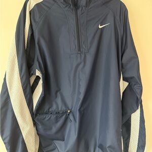 Nike Men's Navy and White Windbreaker